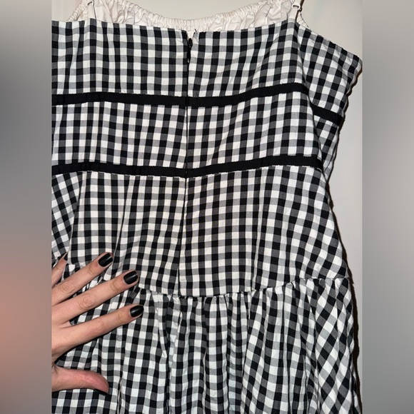 For Love & Lemons Black and White Gingham‎ Dress size small - Picture 9 of 11